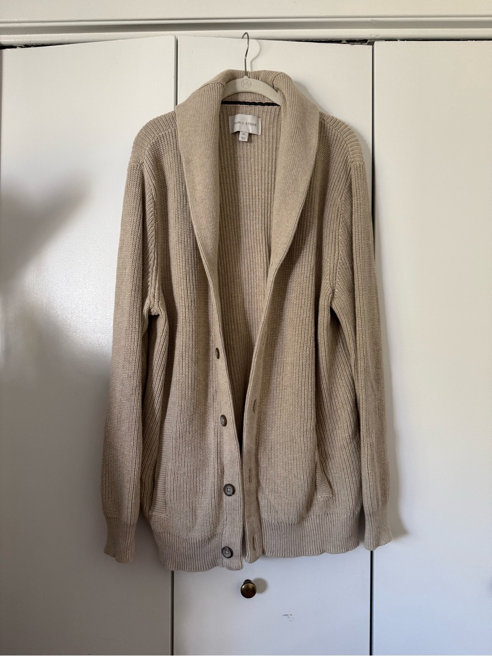 SUN + STONE cotton sweater